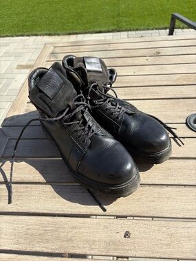 All Saints Men's Black Leather Lace-Up Boots